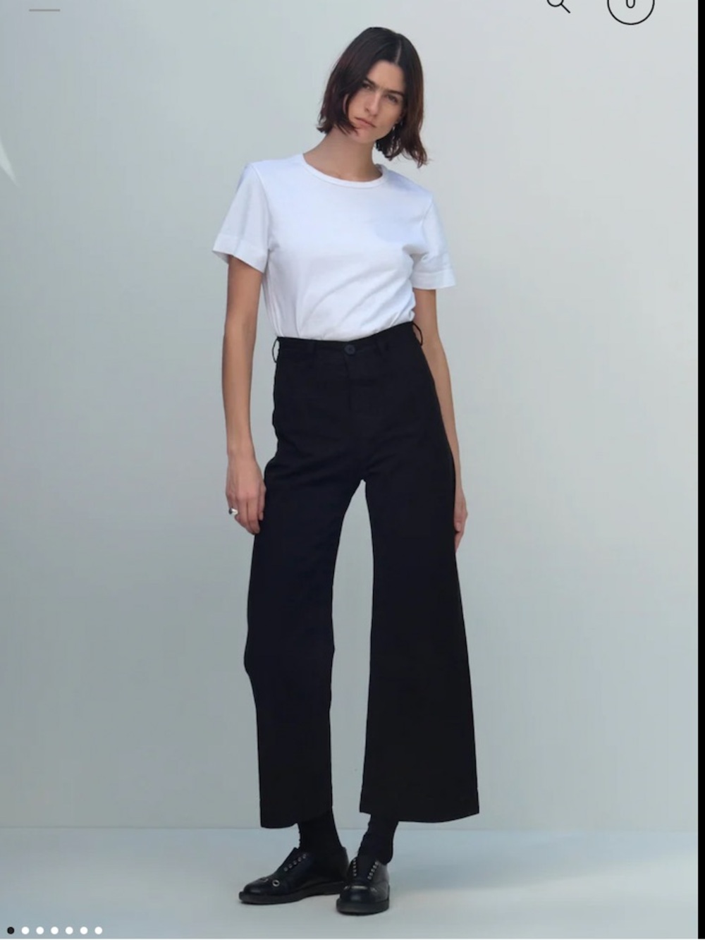 Jesse Kamm Black Cotton Canvas Sailor Pants XS